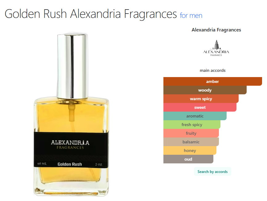 Alexandria Fragrances Golden Rush (Inspired by Amouage Jubilation)