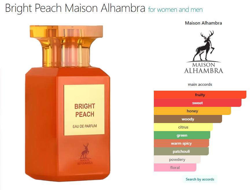 Maison Alhambra Bright Peach (Inspired by Tom Ford Bitter Peach)